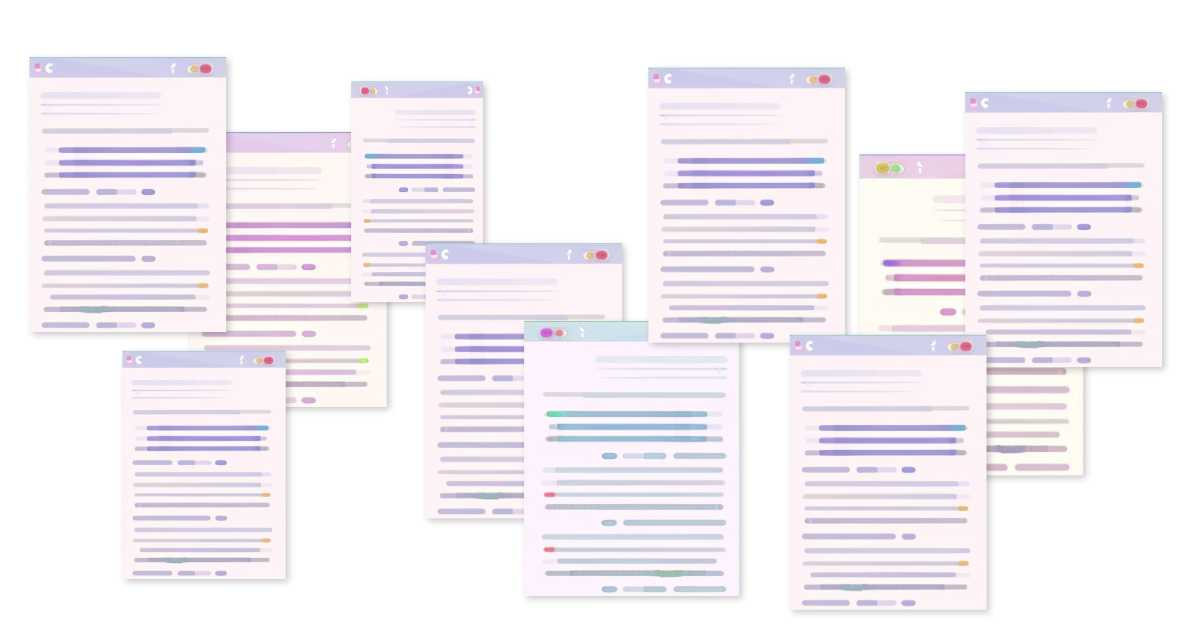 home page mockup design cartoon